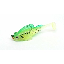 Pike Soft Bait Turbo Goby Bull Head 90mm 22g 4/0 Mustad Paddle Tail Drop Shot GENIE