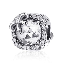 MUERDOU S925 Sterling Silver Birthstone Charm Fit Charms Bracelets and Necklaces Birthday Gifts for Woman Girl