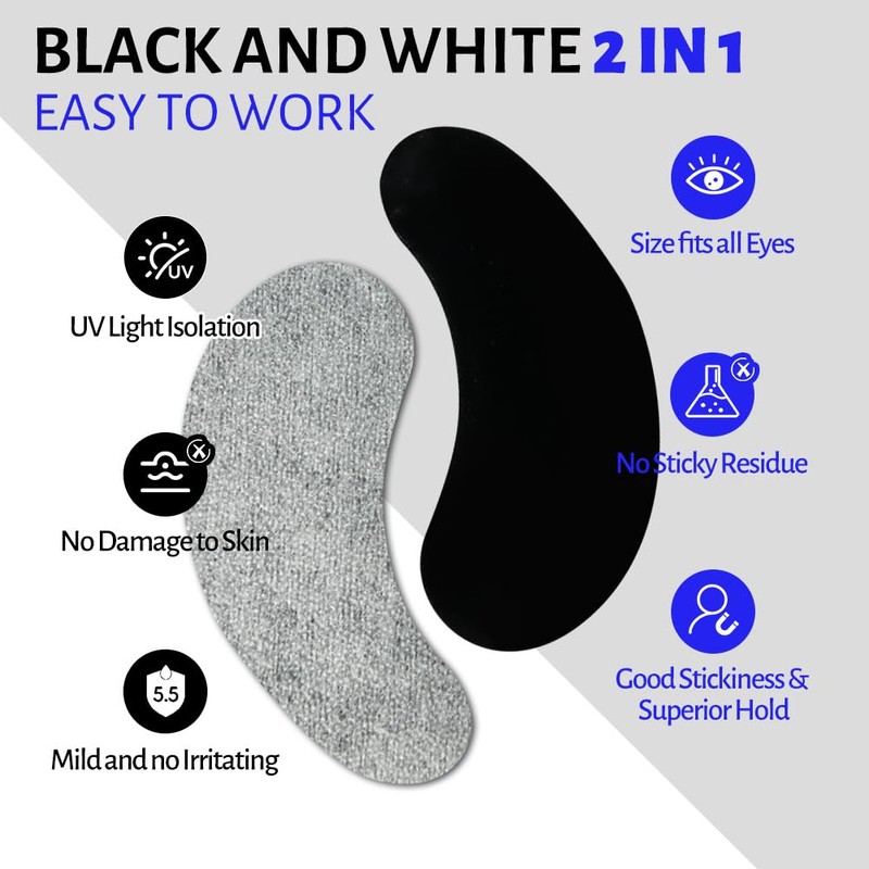 Lunamoon 2-in-1 UV Eye Pads for Eyelash Extension, Eyelash Extension