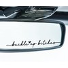 3 x Car Rear Mirror Vinyl Decal Stickers Decor Cute Car Sticker Aesthetic Car Positive Affirmation Decal Car Rearview For Women Gift For Her (Black, Buckle Up)