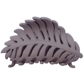 Topkids Accessories Leaf Hair Claw Clips for Women and Girls, Hair Accessories for Women, Large Hair clips, Hair Styling Tools, Hair Clips Women, Large Claw clips (Grey)