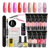 Acrigel Acrílico Polygel Acrilicas De 17 Pzas Para Kit Uñas