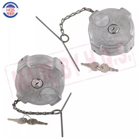 HQS Pair 1/4 Quarter Turn Locking Cap W/ Two Keyed For Freightliner Cascadia