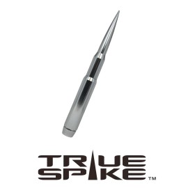 TRUE SPIKE BILLET 9" LONG FAT BULLET ANTENNA SILVER FOR FORD PICK UP TRUCK SUV