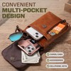 Hengwin Genuine Leather Small Crossbody Bag for Men Women, Cellphone