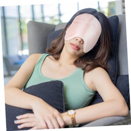 Beavorty Blindfold Eye Masks Sleeping Eye Blinder Fully Light Blocking Masks Sleep Eye Shade Sleep Masks for Women Hotel Eye Mask Night Sleep Eye Cover Sleeping Eye Mask Silk Cotton Pink