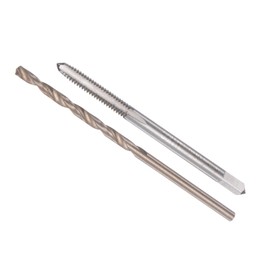 CoCud Tap and Drill Set 4-40 UNC Tap Screws Drill Diameter 2.2mm Machine Thread Tap and Twist Drill Bit Tool Kit for Threading Tapping Repair 1 Set