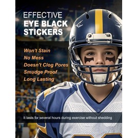 40 Pairs Breathable Eye Black Stickers for Men Women, Sports Face Eyeblack Sticker for Football Baseball Softball Themed Party Birthday Party Supplies (Mixed 40)