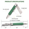 Grafting Knife, COMKIT Professional Foldable Double Blades Graft Knife, Fruit