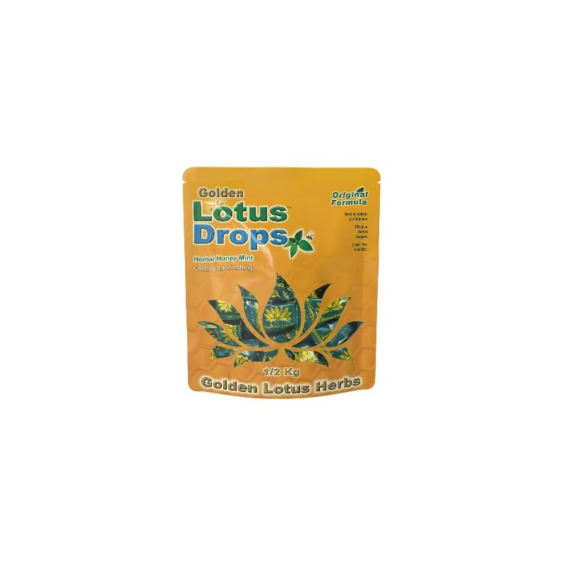 Golden Lotus Drops Original Herbal Formula – Soothing Honey Mint