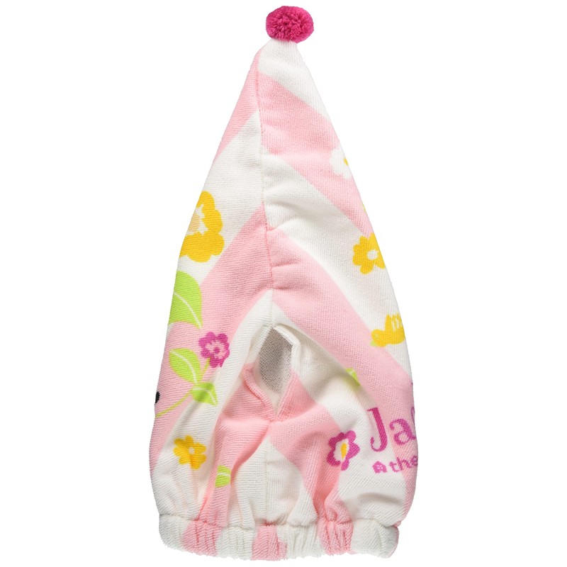 Marushin 4335013400 Bear School Towel Cap with Flowers for Children,