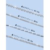 Suplight 925 Silver Chain Necklace, Men's, Women's, Popular, Thin, Chain