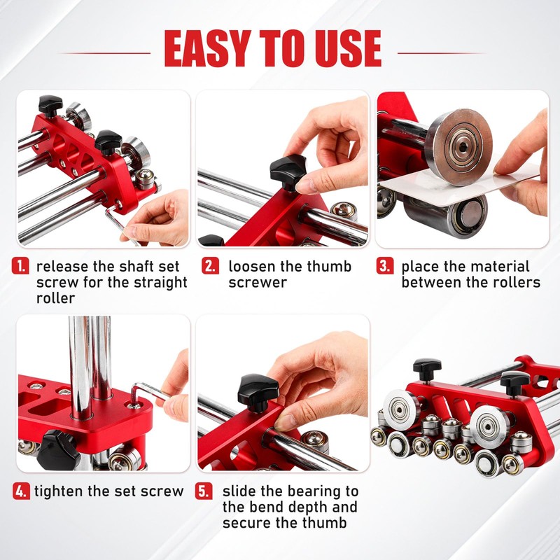 Lingvee Sheet Metal Roller 2 Station Bender Roofing Tools Sheet