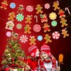 4Pcs Christmas Gingerbread Banners Christmas Candyland Party Decorations Gingerbread Man