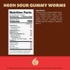 iLike! Neon Sour Gummy Worms | 2-Pound Bag | Assorted