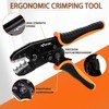 KF CPTEC Ratcheting Crimping Tool Kit 5PCS - Quick-Change Jaws