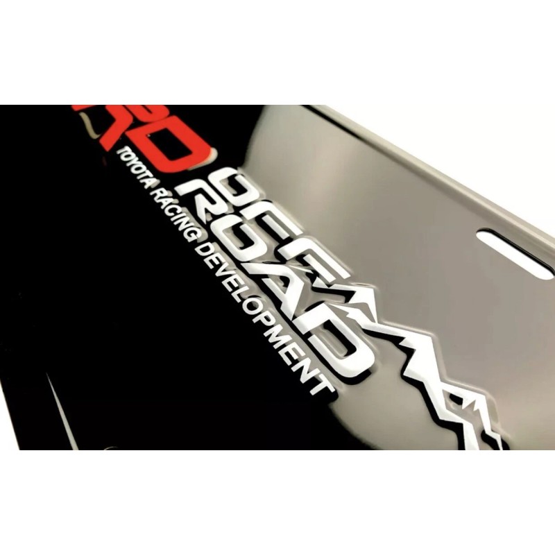 TRD OFF ROAD Embossed Aluminum License Plate Toyota Racing Development