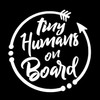 Tiny Humans On Board Decal Kids Family | White |