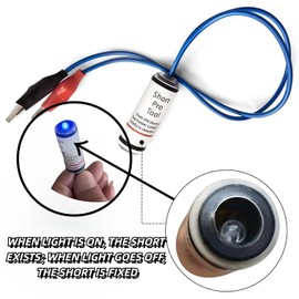 Short Pro Tool in 24VAC Circuits for Fast Detection of Shorts with 12” Alligator Clip Leads