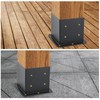 AXWHYS 6x6 Post Base 8 Pcs, (Inner Size 5.6x5.6) Post