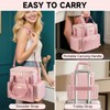 Jaffzora Extra Large Makeup Bag,4 in 1 Cosmetic Storage Organizer