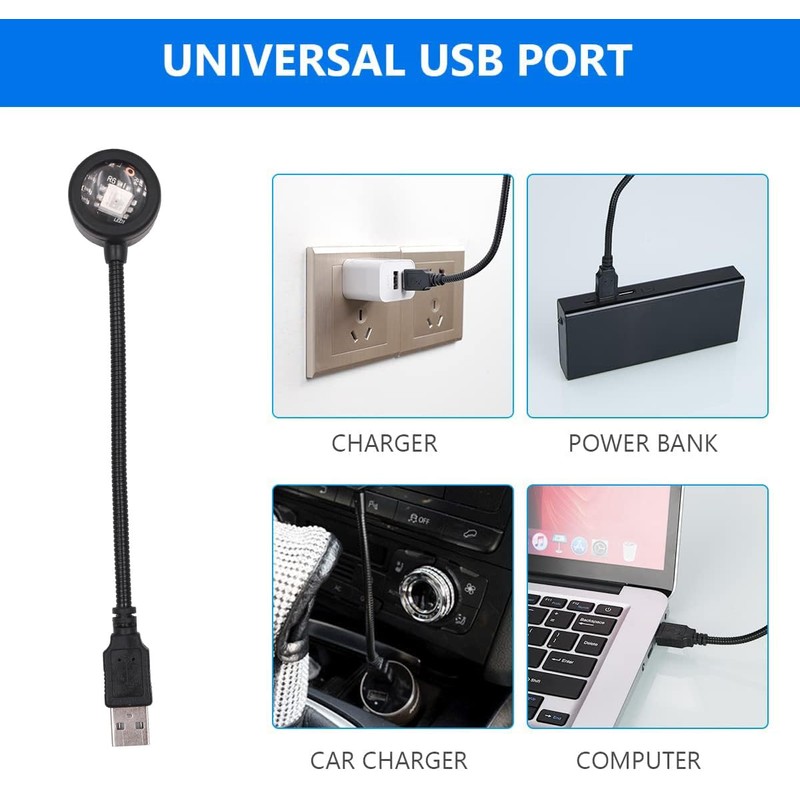 POFET USB Starlight Projector Mini LED Projection Lamp 9 Modes