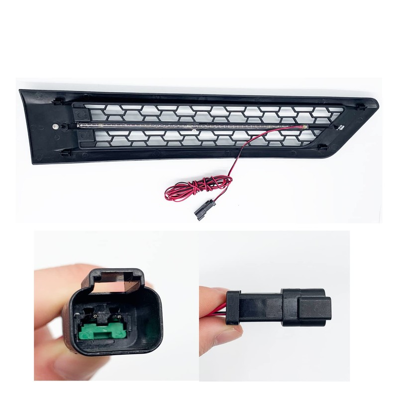 BOLANTON Cascadia Side Grille Air Intake Vent Replacement with LED
