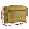 bvya Tactical Molle EDC Pouch Multi-Purpose Admin Pouch Water-Resistant Compact