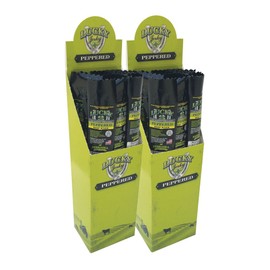 Lucky Beef Jerky Beef Stick, Peppered, 1.25 Ounce (Pack of 24)