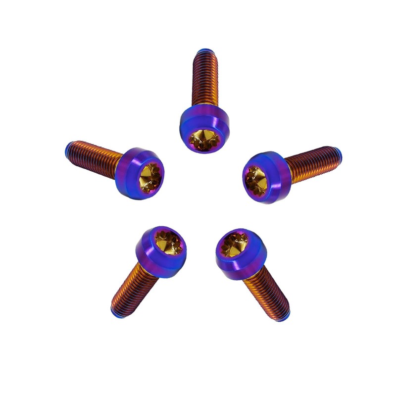 Rison Titanium Screw, M7 x 1 x 24.5 mm, M7