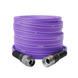 YUNIGO SERENITY Garden Hose 100ft, No-Kink, Lightweight, UV & Abrasion Resistant, Flat-to-Round Design, with 450 PSI burst pressure, Stylish Water Hose, Engineered for High-Performance Outdoor Use