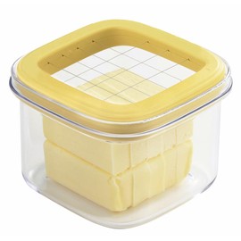 Kai KAI KITCHEN DL7042 Butter Case, Cold and Hard Butter, Cutable, 0.2 oz (5 g), Cut, Storage Container, Made in Japan