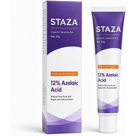 Crema Facial con Ácido Azelaico, Niacinamida y Vitamina C, Hidratante Ligera para Rostro Cuello, Uso Diario, 20 g