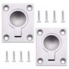 RongLeDAI 2 Pack Flush Ring Pull Handle Hatch Locker 49