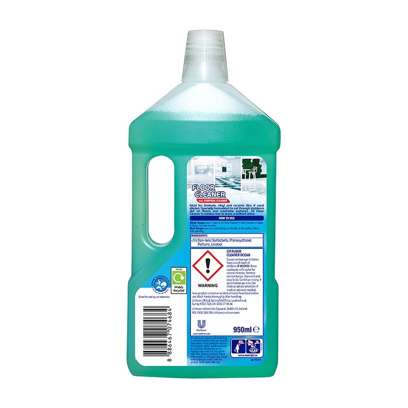 CIF Ocean Multipurpose Floor Cleaner with Shiny Clean & Fresh
