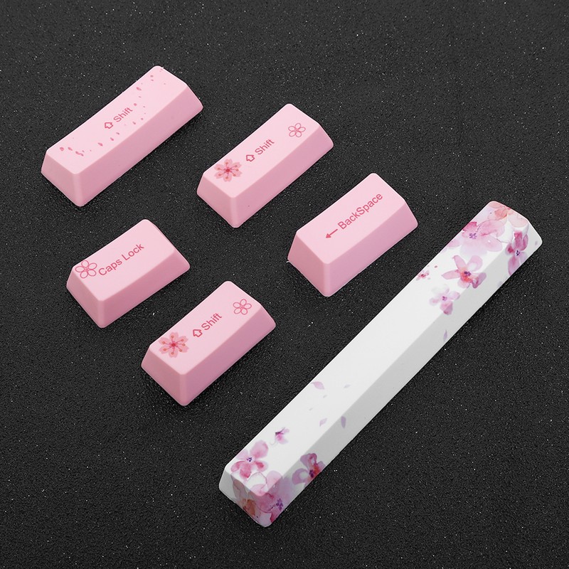 73PCs Sublimation Keycaps PBT Mechanical Keyboard Accessory PC Parts with
