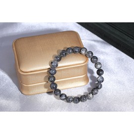 MAIBAOTA Labradorite Bracelet, 8 mm Gem Beaded Bracelets for Women Men, Crystal Bracelet Gifts for Mom, Mothers Day Birthday Gifts, Stone Jewelry for Stress Relief, Anxiety Healing