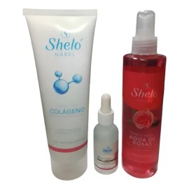 Rutina Facial Colágeno Ácido Hialurónico Tonico Shelo Nabel                                                                                           