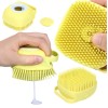 TIKA Silicone Bath Brush w Soap Dispenser-Body Scrubber, Handheld Hygiene