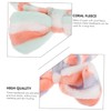 WOONEKY 4Pcs Coral Fleece Bowknot Makeup Headband Set Elastic Facial