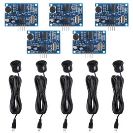 5Pcs JSN-SR04T Integrated Distance Measuring Sensor Transducer Module Ultrasonic Distance Measure with Waterproof Sensor Module JSN-SR04T-V3.0