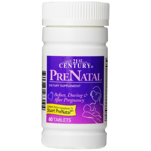21st Century Prenatal Tablets, 60 Count (Pack of 2)