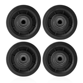 jiuzcare Rope Pulley 90 mm Pulley Universal Bearing Pulley Fitness Accessories Rope Pulley Plastic Fitness Pulley with Ball Bearing Wire Rope Pulley for Gym Fitness Equipment [4 Pieces]