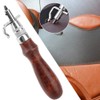 Leather Craft Tool, Leather Planer Wooden Handle Groover 5-in-1 Multifunctional