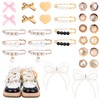 30pcs Shoe Charms for Sneakers, Various Styles Shoelace Charms Pearls