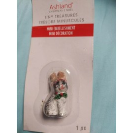 Tiny Treasures Ashland Christmas Tiny Treasures Miniature Cat With Antler Mini Embellishments