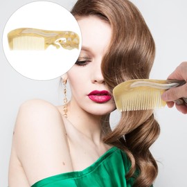GLEAVI 2pcs Comb Scalp Comb Scalp Comb Pocket Tool Bone Comb for Hair Beard Comb Wide Teeth Hair Comb Scalp Massage Tool Double Side