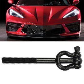 BILLFARO Tow Hook,Alloy Steel Front Rear Bumper Mid Engine Trailer Hitch Emergency Towing Hooks Pull Ring Assembly Replacement for Corvette C7 C8 GS Z06 ZR1 2014-2024