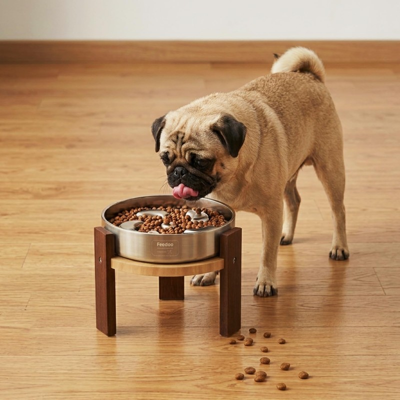 Feedoo Elevated Dog Bowl Stand, 6'' Height Raised Stand for