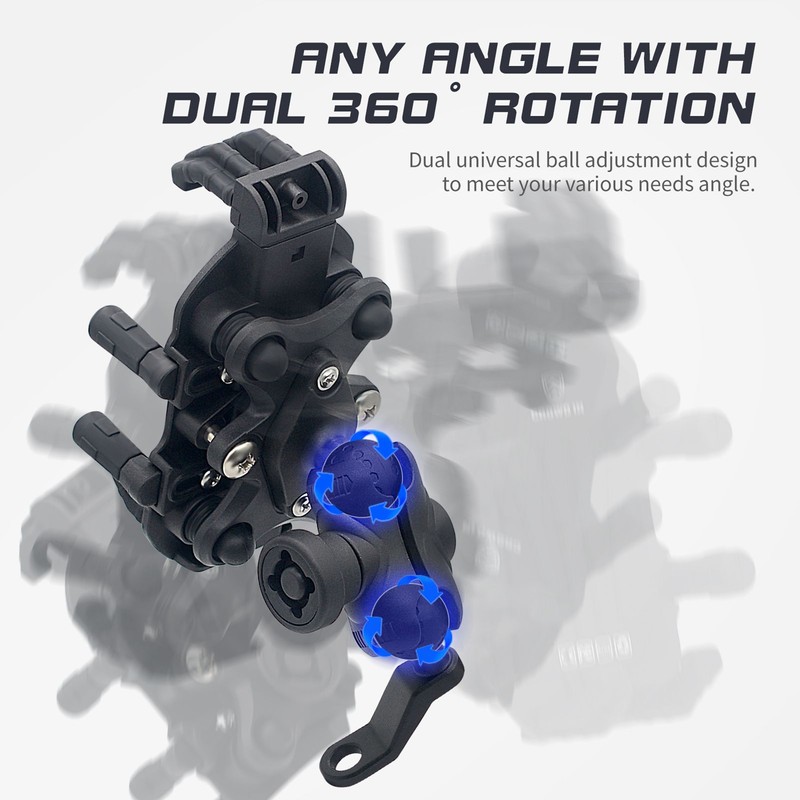 Motorcycle Phone Mount Holder with Vibration Dampener Anti-theft Motorcycle Cell